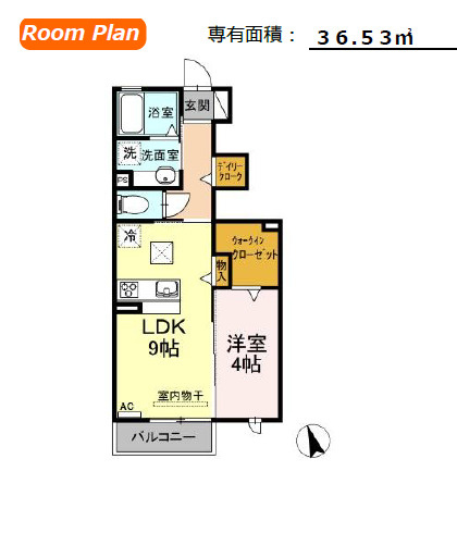 ソシエール東幸 A棟の間取り