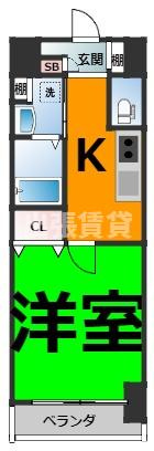 仲介手数料0円！ヴェーラ カーサ ウルバーナの間取り