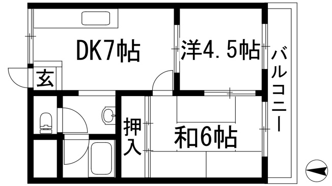 【間取り】 | イル・ソーレ五月苑　南棟