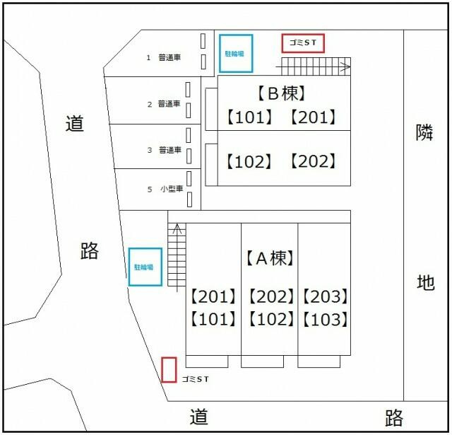 アクシズ　Ａ棟の区画図