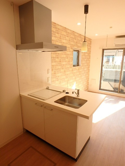 葛飾区亀有１丁目の賃貸マンションのキッチン|お料理しやすいキッチンです