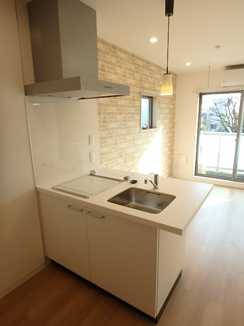 葛飾区亀有１丁目の賃貸マンションのキッチン|お料理しやすいキッチンです