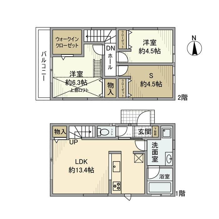 仲町戸建の間取り
