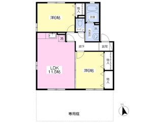 【55.44㎡】収納豊富！２ＬＤＫ！