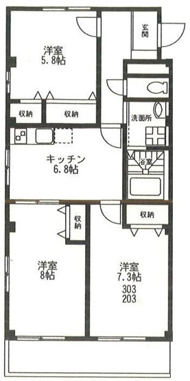 【間取り】 | ディアコート　Ⅲ