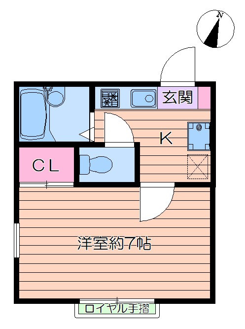パルテール一之江Ⅰの間取り