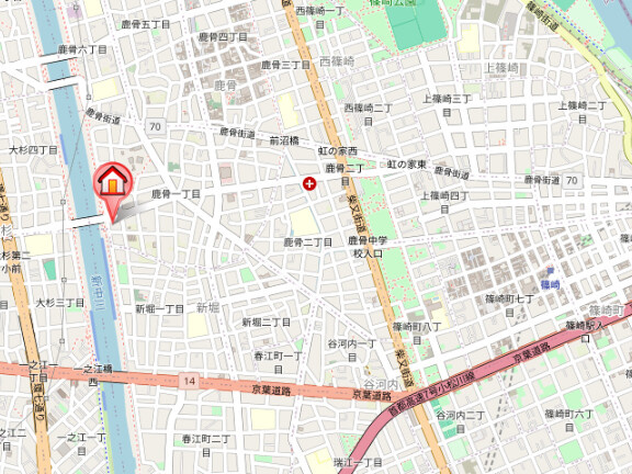 シシアシティの地図