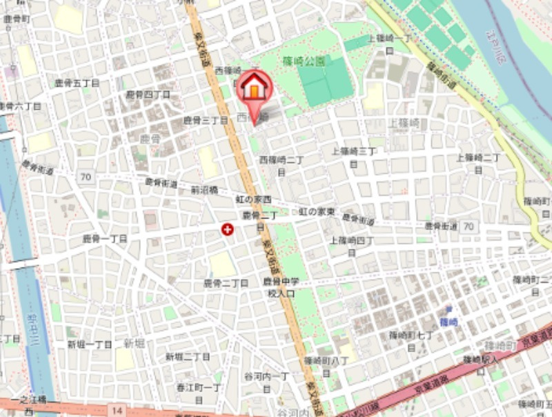 リューデスハイムＡの地図
