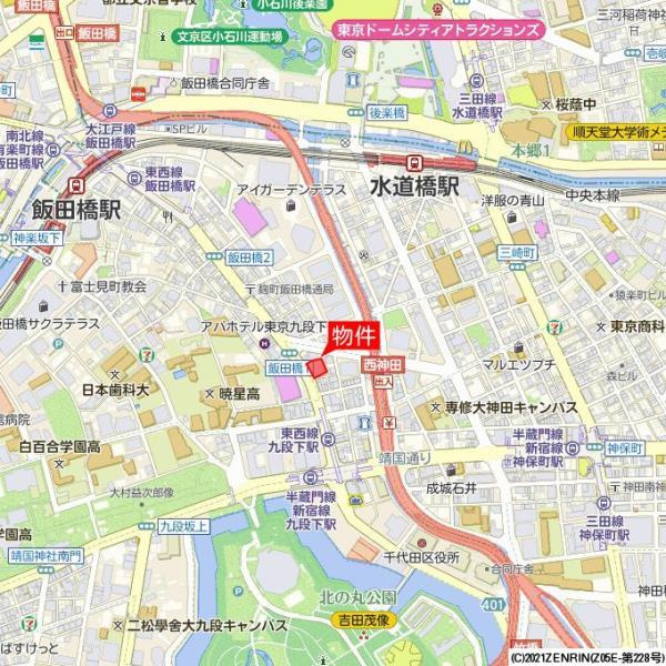 朝日九段マンションの地図