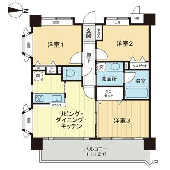 レクセルガーデン南古谷の間取り