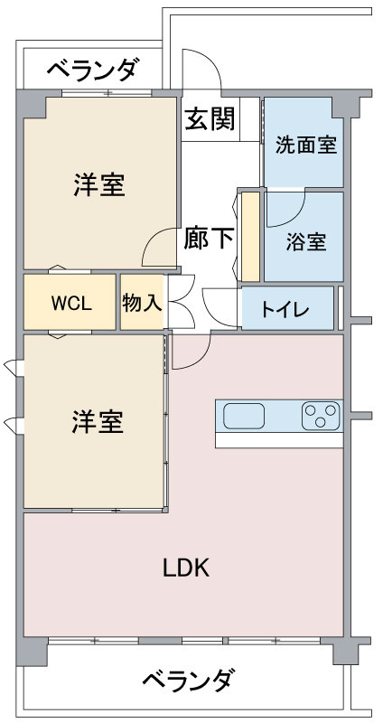 グランドール玉水の間取り