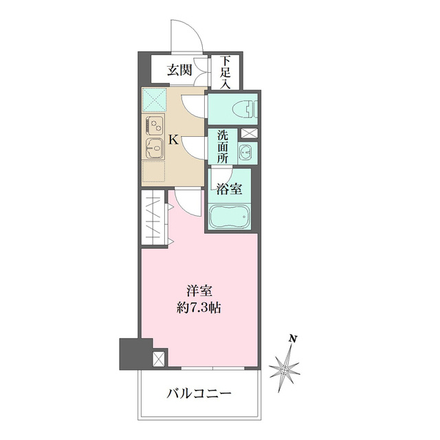 ベルフェリーク木場の間取り