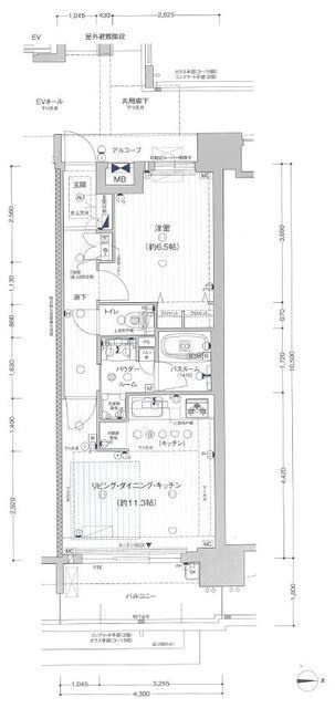 プレサンス　ロジェ　名古屋駅ＮＯＲＴＨ　ＦＲＯＮＴの間取り