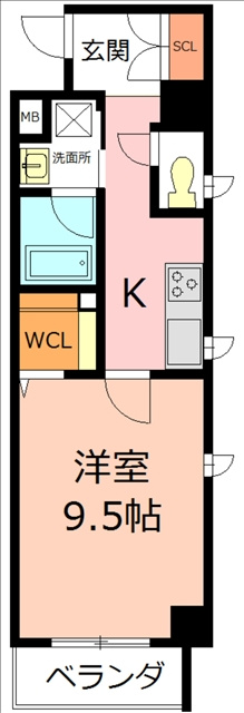 アーバンライフ名駅ウエストの間取り