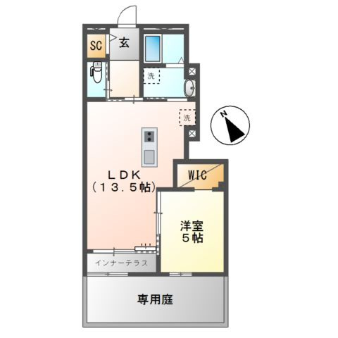 ＬｉｏｎａＥ・Ｆ(リオナイー・エフ)の間取り