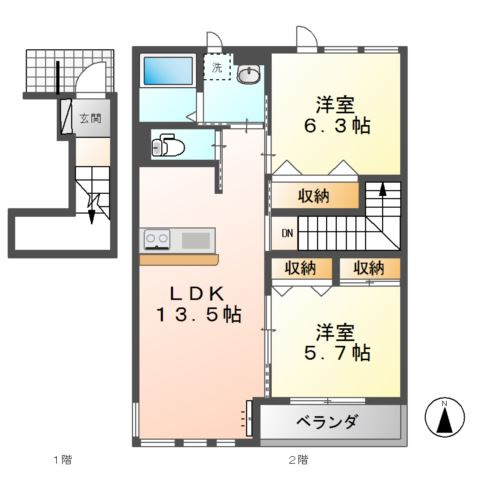 ユニヴァリーラビータの間取り