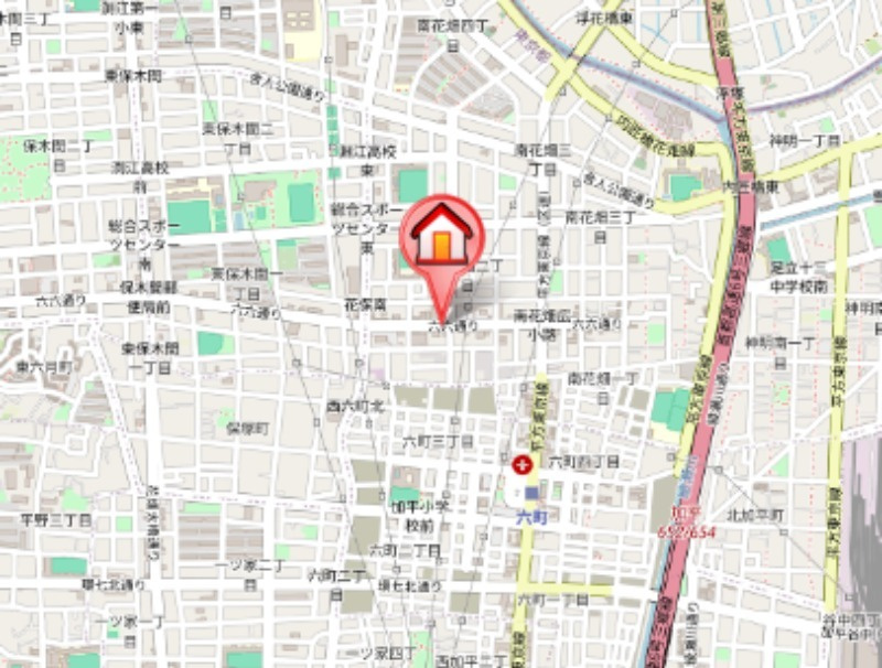 オーネスト六町Ⅰの地図