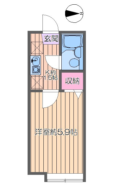 オーネスト六町Ⅰの間取り