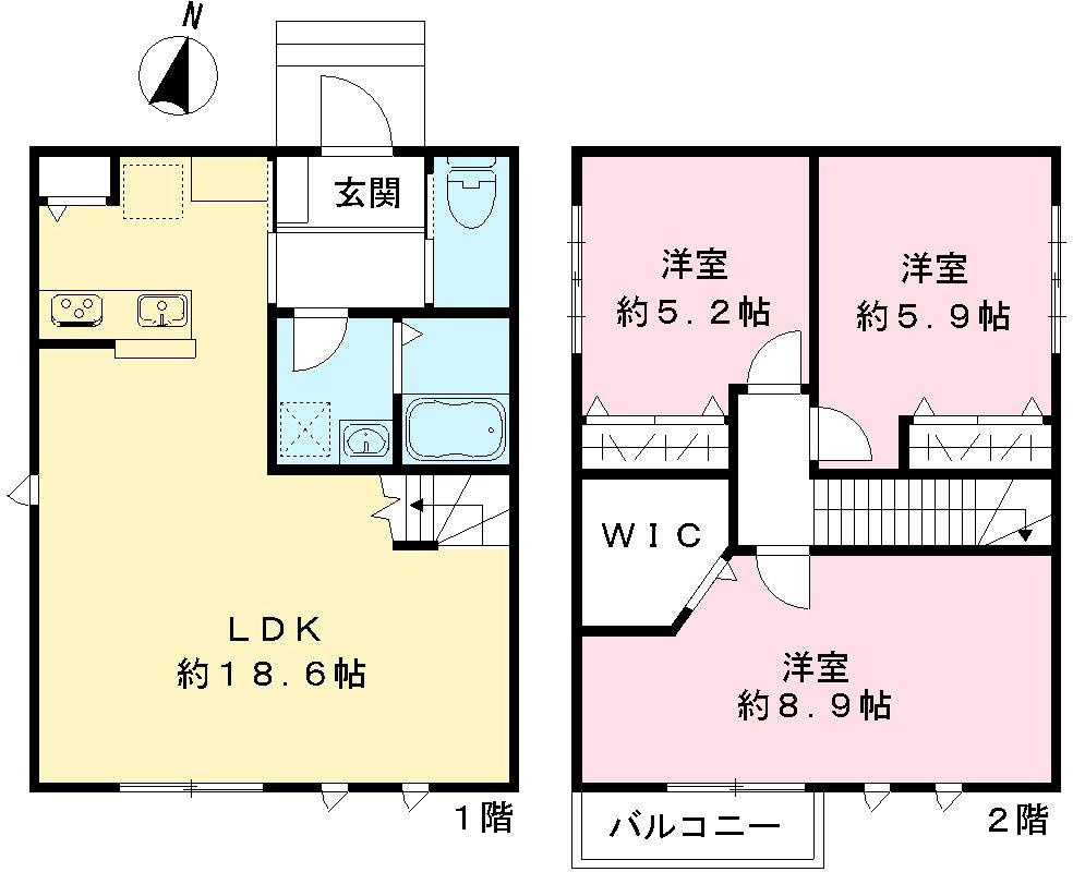 三沢５丁目戸建の間取り