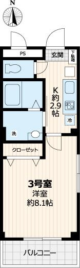 セブンアベニュー江北の間取り