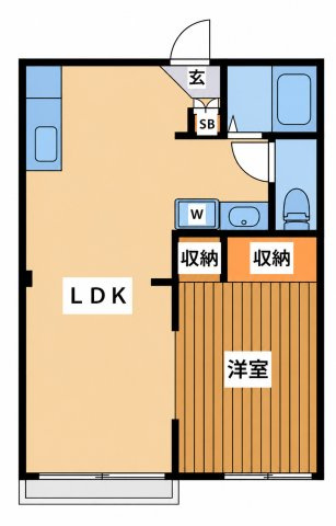 ハイツジョーＡの間取り