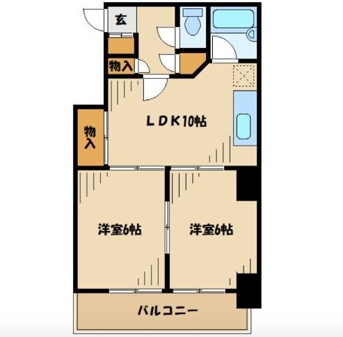 ソレイユイワサキの間取り