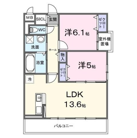 【間取り】 | ブリオ安満　Ａ棟