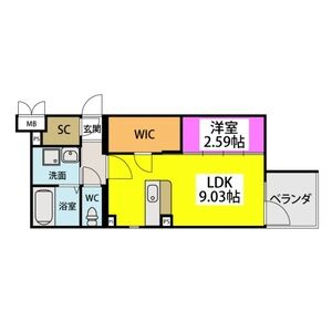 【区画図】 | レジデンシャルジェム井尻駅
