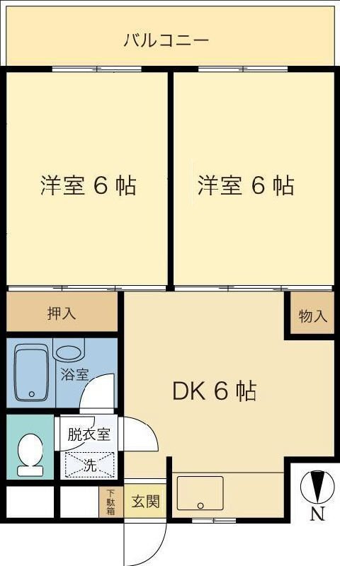 フォンテーヌ林間 の間取り