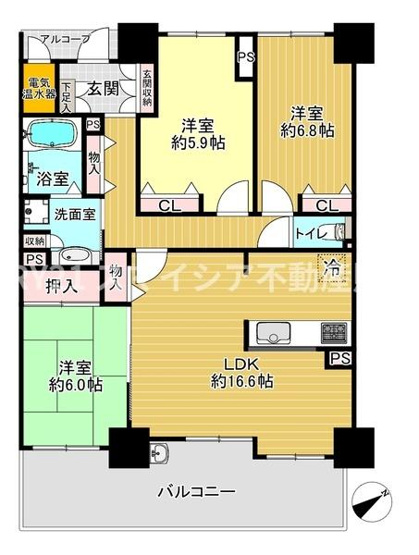 【間取り】 | リバティパーク枚方D棟