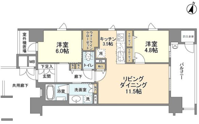 【区画図】 | サンメゾン大濠公園北
