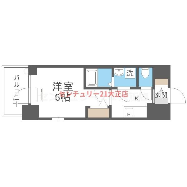 エスリード弁天町桜通レジデンスの間取り