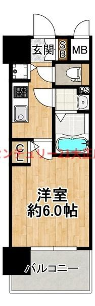 エスリード大阪エヴォルツの間取り