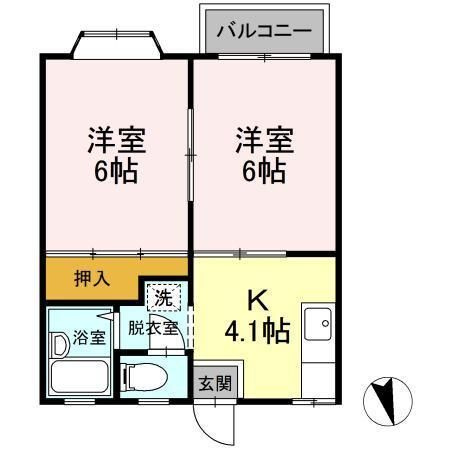 TAP滝本ハイツの間取り