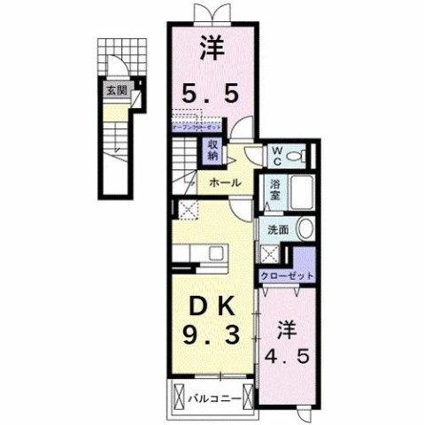 ヒル　クライムの間取り
