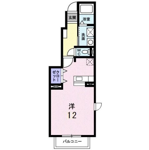 メゾンドアンジュＢの間取り
