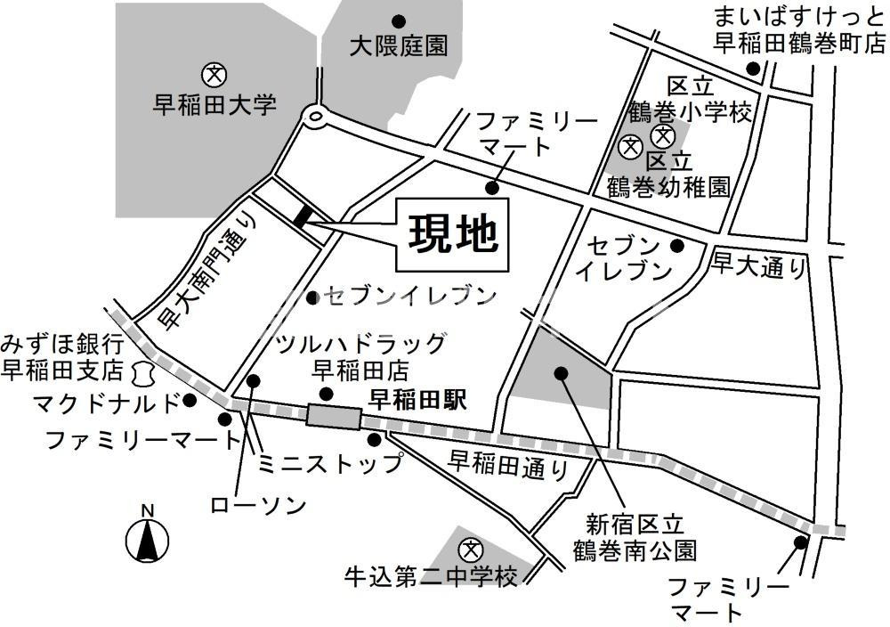 MTレジデンス早稲田【おとり物件なし】#学生・社会人にオススメ！初期費用分割払いOK！の地図