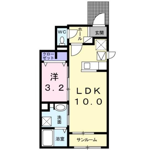 ストレートの間取り