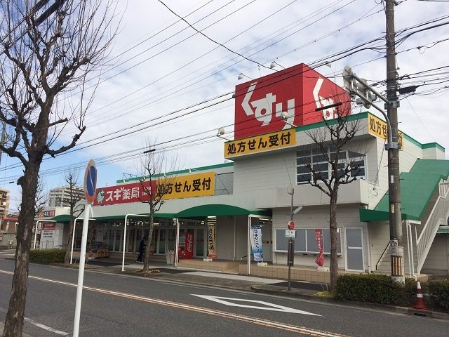 シャンポール潮見が丘の周辺|スギ薬局 六田店まで550m