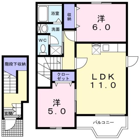 サンライトハウスＢの間取り