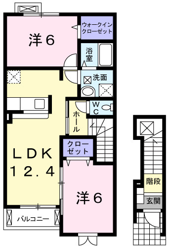 【間取り】 | メゾン　ド　コスモス