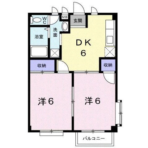 ハイツ山下の間取り