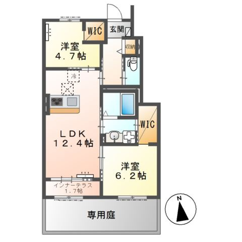 松戸市西馬橋相川町新築アパート（仮称）の間取り