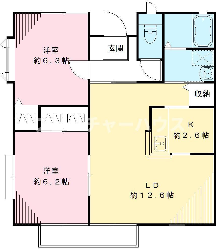 ユイマール・エフ　Ｆの間取り