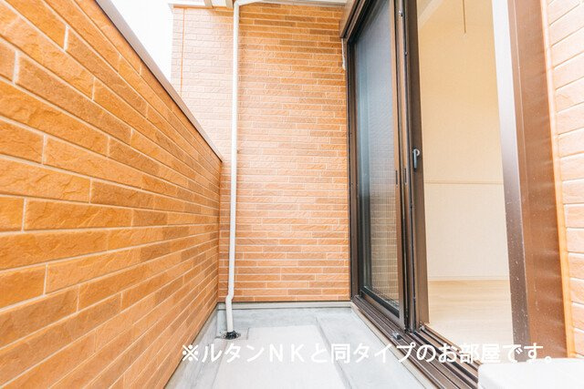 鹿黒アパート　Ｅのバルコニー