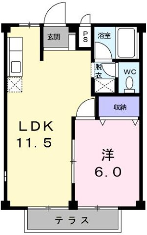 メゾンＡＯ２の間取り