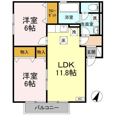 ＢＡＩＥＮ　A棟の間取り