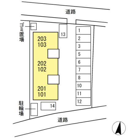 カサ・グランディスⅡの区画図