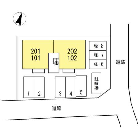 グロワールの区画図