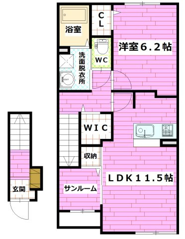 エスティタート　ブリランテの間取り